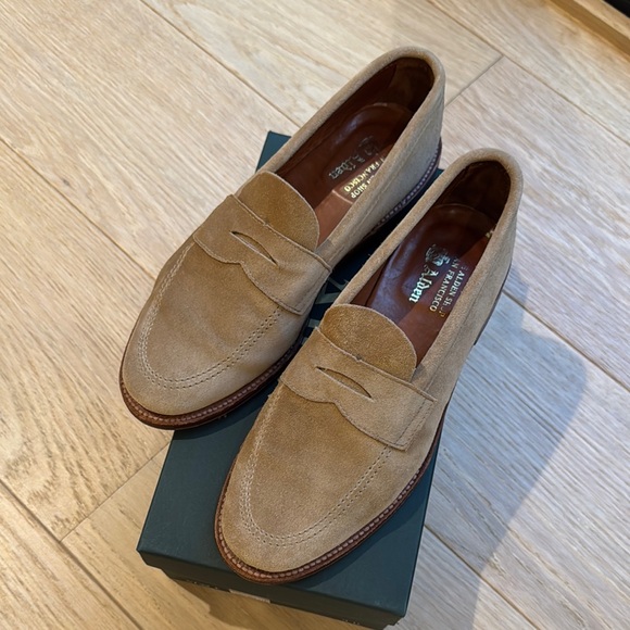 Alden San Francisco Tan Suede Loafers - Size 9D - Picture 1 of 7